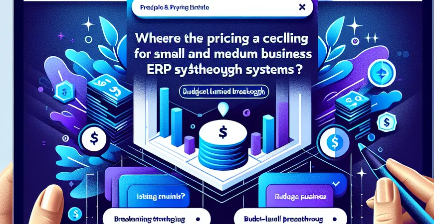 中小企业 ERP 价格天花板在哪？预算有限破局攻略